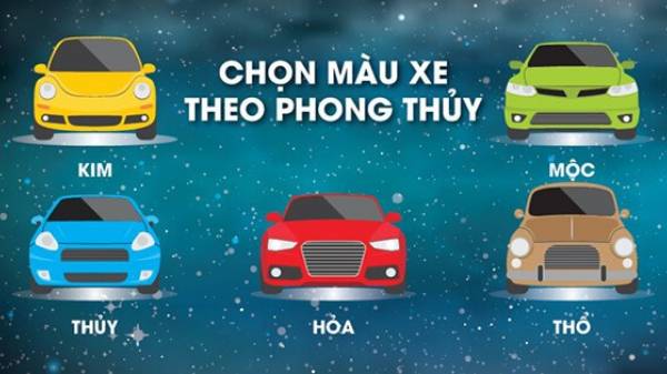 Màu xe theo phong thủy
